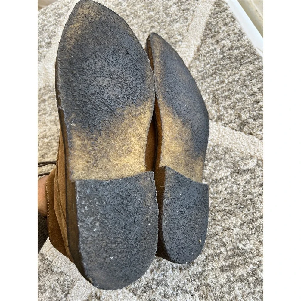 Johnston Murphy Men's Brown Sheepskin Suede Leather Shoes 25-0640 13M E11